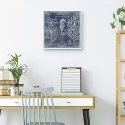 Antique Deep Blue Sea II Framed Art Print