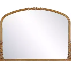 Antique Gold Baroque Arched Wall Mirror