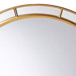 Antique Goldleaf Round Wall Mirror