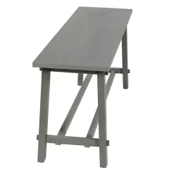 Antique Gray Wood Noah Bench