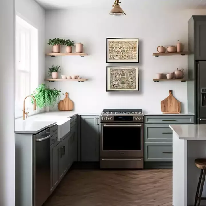 Antique Nature Sampler Framed Wall Art