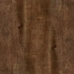 Antique Walnut Faux Leather Stools, Set of 2