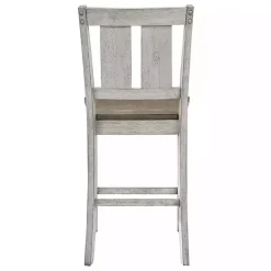 Antique White & Ash Brown 2-pc. Counter Stool Set