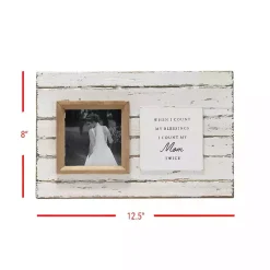 Antique White Wooden Mom Picture Frame