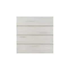 Antique Whitewashed Wood Square Side Table