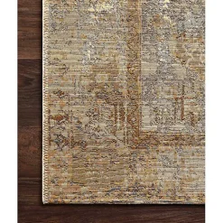 Antiqued Ivory Copper Outdoor Area Rug, 7x11