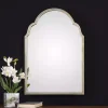 Antiqued Silver Champagne Arched Mirror