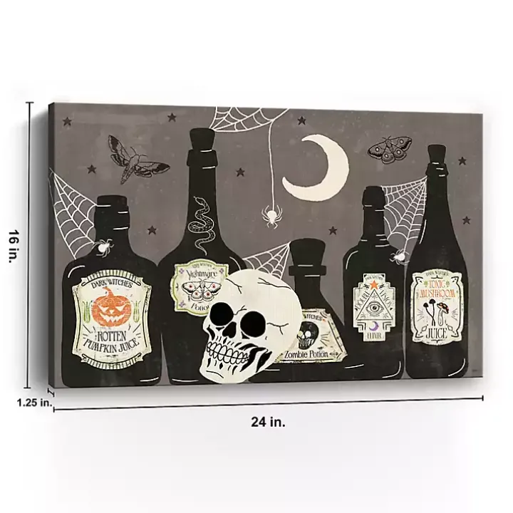 Apothecary Bottles Canvas Art Print