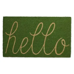 Apple Green Hello Doormat