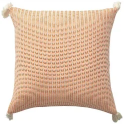 Apricot Trapeze Organic Cotton Throw Pillow