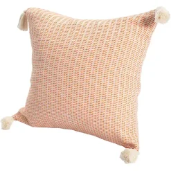 Apricot Trapeze Organic Cotton Throw Pillow