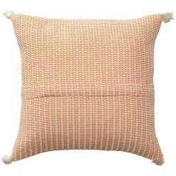 Apricot Trapeze Organic Cotton Throw Pillow