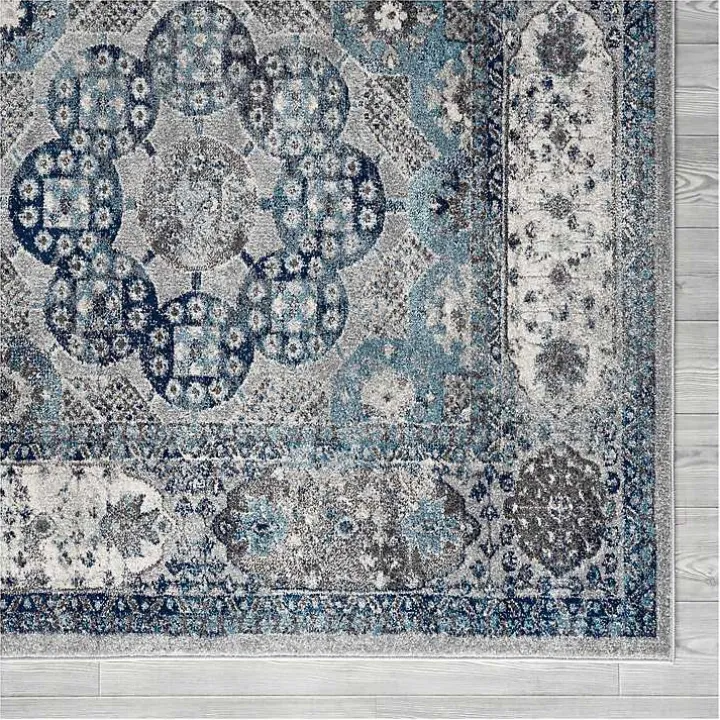 Aqua and Gray Alex Runner, 2x6