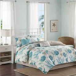 Aqua Coastal 7-pc. Queen Comforter Set