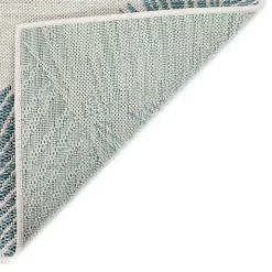 Aqua Forest Leaf Indoor/Outdoor Area Rug, 6x9