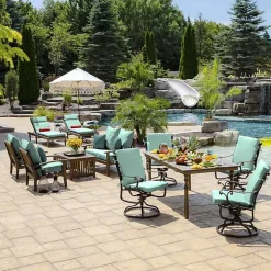 Aqua Leala Texture Outdoor Deep Seat Cushions