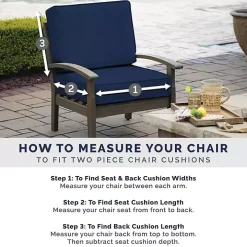 Aqua Leala Texture Outdoor Deep Seat Cushions