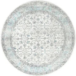 Aqua Rio Round Area Rug, 5 ft.
