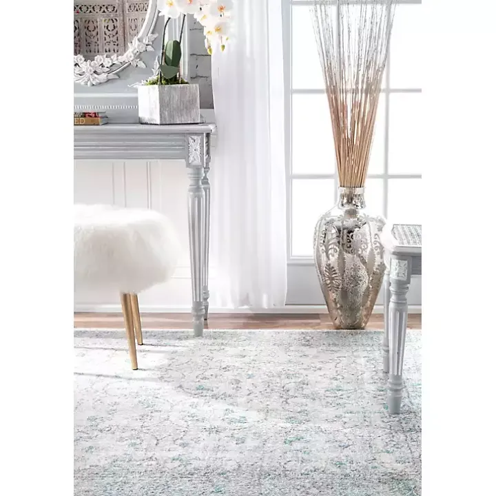 Aqua Rio Vintage Area Rug, 5x7