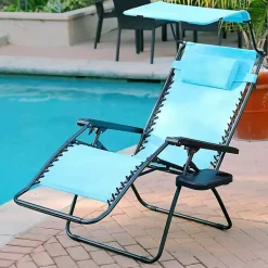 Aqua Zero Gravity Chair with Sunshade and Tray