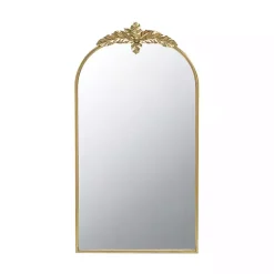 Arch Gold Leaf Top Mirror