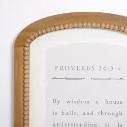 Arched Proverbs Verse Beaded Wall Plaque