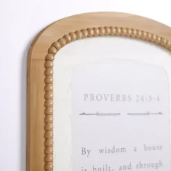 Arched Proverbs Verse Beaded Wall Plaque
