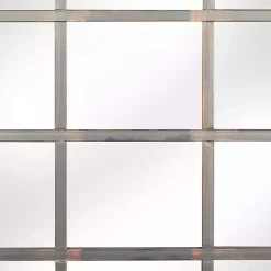 Arched Windowpane Wall Mirror