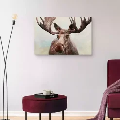Artful Moose Canvas Art Print