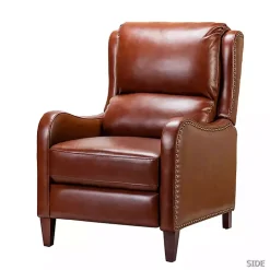 Arturo Brown Leather Wingback Recliner