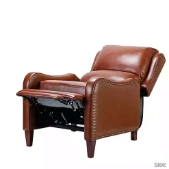 Arturo Brown Leather Wingback Recliner