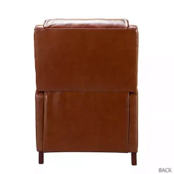 Arturo Brown Leather Wingback Recliner