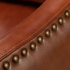 Arturo Brown Leather Wingback Recliner