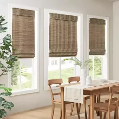 Ash Bamboo Light Filtering Roman Shade, 29 in.