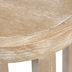 Ash Rattan Round Martha Stewart Accent Table