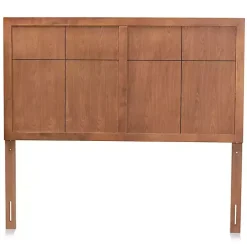 Ash Walnut Wood Panel Full Headboard