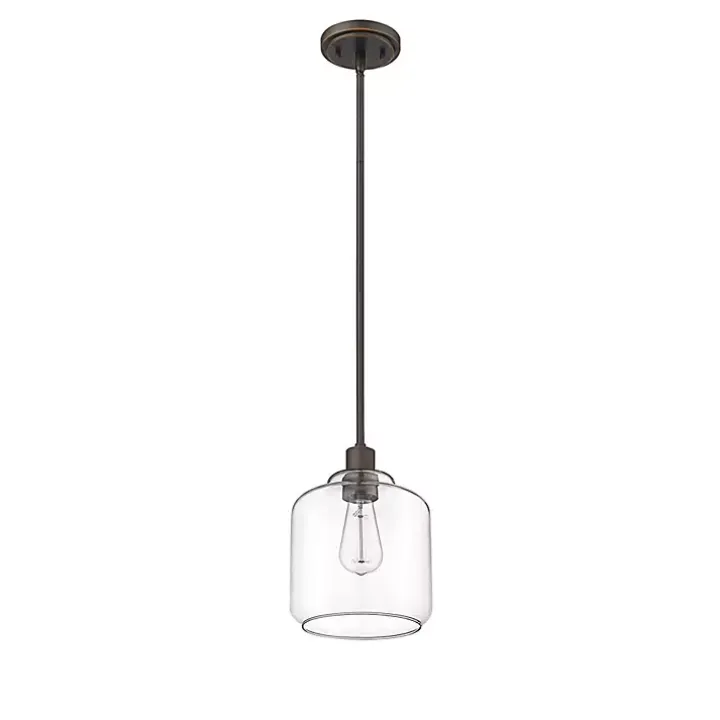 Asheville Bronze Glass Globe Pendant Light