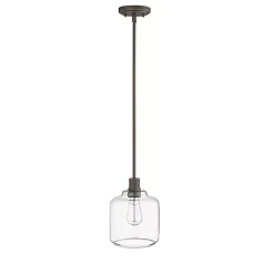 Asheville Bronze Glass Globe Pendant Light