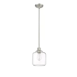 Asheville Silver Glass Globe Pendant Light