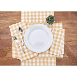 Ashford Yellow Buffalo Check Table Runner