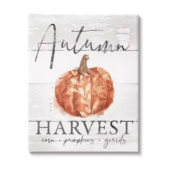 Autumn Harvest Canvas Wall Plaque
