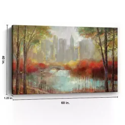 Autumn in the City Canvas Art Print, 60x40 in.