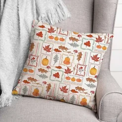 Autumn Patchwork Indoor/Outdoor Pillow