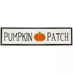 Autumn Pumpkin Patch Metal Wall Plaque