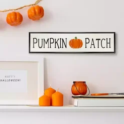 Autumn Pumpkin Patch Metal Wall Plaque