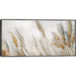 Autumn Reeds Framed Canvas Art Print