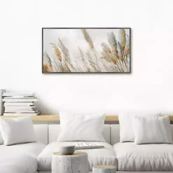 Autumn Reeds Framed Canvas Art Print