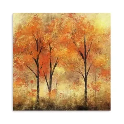 Autumn Trees Canvas Art Print, 40x40 in.