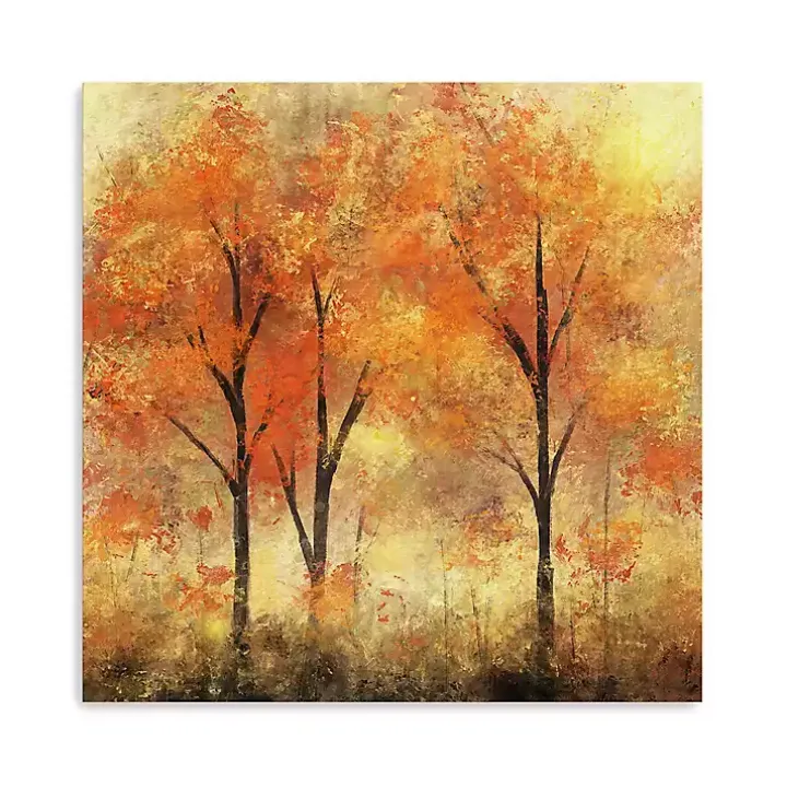 Autumn Trees Canvas Art Print, 40x40 in.