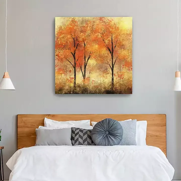 Autumn Trees Canvas Art Print, 40x40 in.